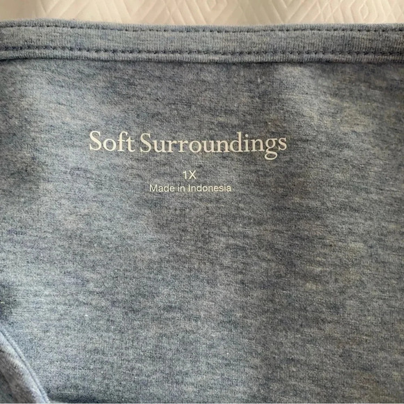 soft surroundings maternity long sleeve shirt 1X excellent condition - Picture 4 of 5